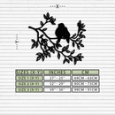 Love Birds Metal Wall Art - Romantic Silhouette Decor- KAF284