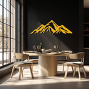 Mountain Metal Wall Art - Majestic Peak Silhouette Decor- KAF286