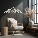 Mountain Metal Wall Art - Majestic Peak Silhouette Decor- KAF286