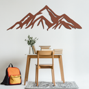 Mountain Metal Wall Art - Majestic Peak Silhouette Decor- KAF286
