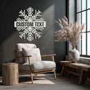Custom Snowflake Metal Wall Art - Personalized Winter Decor- KAF297