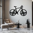 Butterfly Wheel Bicycle Metal Wall Art – Modern Artistic Bike Silhouette Decor- KAF319