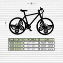 Butterfly Wheel Bicycle Metal Wall Art – Modern Artistic Bike Silhouette Decor- KAF319