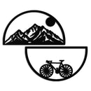Mountain View Metal Wall Art - Half Circle Bicycle and Landscape Silhouette Decor- KAF321