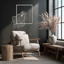 Ghost Metal Wall Art – Spooky Ghost Silhouette Steel Decor for Halloween or Gothic Interiors- KAF329