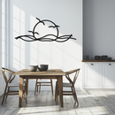 Sunset Metal Wall Art – Sunset Silhouette Steel Decor for Nature-Inspired Interiors- KAF331