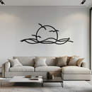 Sunset Metal Wall Art – Sunset Silhouette Steel Decor for Nature-Inspired Interiors- KAF331
