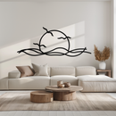 Sunset Metal Wall Art – Sunset Silhouette Steel Decor for Nature-Inspired Interiors- KAF331