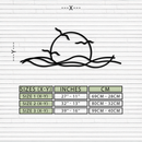 Sunset Metal Wall Art – Sunset Silhouette Steel Decor for Nature-Inspired Interiors- KAF331