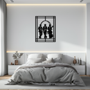 Jazz Musicians Metal Wall Art – Saxophone and Trumpet Player Silhouette Steel Decor for Music Lovers- KAF332