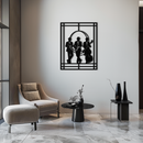 Jazz Musicians Metal Wall Art – Saxophone and Trumpet Player Silhouette Steel Decor for Music Lovers- KAF332