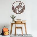 Flamingo Metal Wall Art – Elegant Flamingo Silhouette Steel Decor for Tropical and Modern Spaces- KAF333