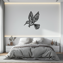 Hummingbird Metal Wall Art – Delicate Bird Silhouette Steel Decor for Nature-Inspired Interiors- KAF339