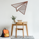 Paper Airplane Metal Wall Art – Minimalist Flight Silhouette Steel Decor for Modern and Whimsical Spaces- KAF340
