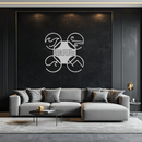 Four Elements Motto Metal Wall Art – Earth, Air, Fire, Water Steel Silhouette for Modern Spiritual Decor- KAF344