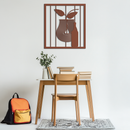 Bottle and Leaf Metal Wall Art – Modern Abstract Home Decor for Kitchen or Dining Room- KAF358