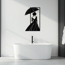 Modern Woman Silhouette Metal Wall Art – Elegant Female Figure Panel- KAF375