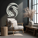 Japanese fish Metal Wall Art – Elegant Minimalist Ocean Decor- KAF379