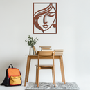 Woman Silhouette Metal Wall Art – Elegant Minimalist Female Figure Decor for Modern Spaces- KAF392