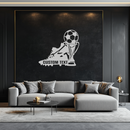 Custom Soccer Trophy and Cleat Metal Wall Art – Personalized Sports Decor for Athletes- KAF395