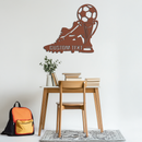Custom Soccer Trophy and Cleat Metal Wall Art – Personalized Sports Decor for Athletes- KAF395