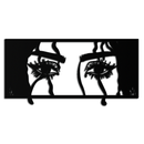 Mysterious Woman Eyes Metal Wall Art – Black Steel Feminine Silhouette Decor for Modern Stylish Interiors- KAF408