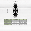Tribal Ethnic Pattern Metal Wall Art – Abstract Geometric Black Steel Decor for Modern Bohemian Interiors- KAF432