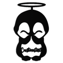 Personalized Cute Angel Penguin Metal Wall Art – Custom Text Adorable Black Steel Decor for Kids Rooms and Nurseries- KAF449