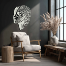 Tree Woman Metal Wall Art - Nature-Inspired Female Silhouette Decor- KAF472
