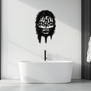 Schizophrenia Metal Wall Art - Dual Expression Steel Silhouette Decor- KAF473