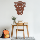 Skull Metal Wall Art - Bold and Edgy Steel Silhouette Decor- KAF477