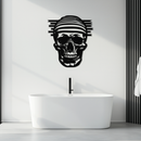 Skull Metal Wall Art - Bold and Edgy Steel Silhouette Decor- KAF477