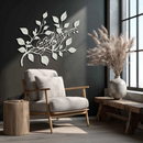 Musical Tree Branch Metal Wall Art - Note Inspired Steel Decor- KAF484