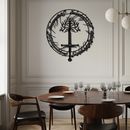 Lord of the Rings Metal Wall Art - Silhouette Fantasy Steel Decor for Home & Office- KAF485