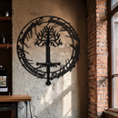 Lord of the Rings Metal Wall Art - Silhouette Fantasy Steel Decor for Home & Office- KAF485