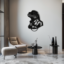 Cool Lizard Metal Wall Art – Unique Reptile Selfie Decor for Home and Office- KAF512
