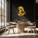 Cool Lizard Metal Wall Art – Unique Reptile Selfie Decor for Home and Office- KAF512