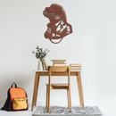 Cool Lizard Metal Wall Art – Unique Reptile Selfie Decor for Home and Office- KAF512