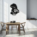 Cool Lizard Metal Wall Art – Unique Reptile Selfie Decor for Home and Office- KAF512