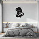 Cool Lizard Metal Wall Art – Unique Reptile Selfie Decor for Home and Office- KAF512