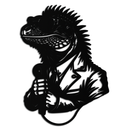 Cool Lizard Metal Wall Art – Unique Reptile Selfie Decor for Home and Office- KAF512