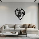 League of Legends Jinx Metal Wall Art – LOL Character Black Metal Decor- KAF560