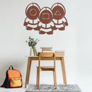 Squid Game Guards Metal Wall Art – Minimalist Black Home Decor- KAF561