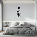 Balloon Girl Silhouette Metal Wall Art – Whimsical Modern Home Decor- KAF563