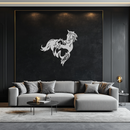 Abstract Wild Horses Metal Wall Art – Dynamic Horse Silhouette Decor- KAF569