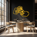 Fist Holding Money Stack Metal Wall Art – Bold Dollar Bill Hand Silhouette for Modern Spaces- KAF579