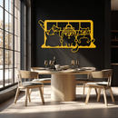 Cozy Window Cats Metal Wall Art – Cute Cartoon Trio Design for Pet Lovers- KAF582