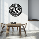 Abstract Sphere Pattern Metal Wall Art – Modern Round Geometric Decor for Home or Office - KAF585