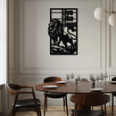 Live Like Lions Metal Wall Art – Powerful Roaring Lion Decor for Motivational Spaces- KAF597