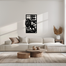 Live Like Lions Metal Wall Art – Powerful Roaring Lion Decor for Motivational Spaces- KAF597